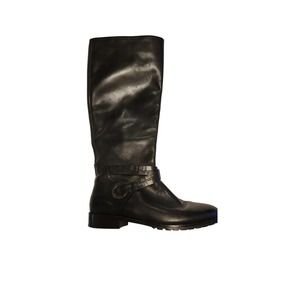 Antonio Melani Long Boots 17 In Long Black Women Flat Size 7